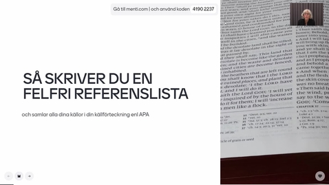 Thumbnail for Referenshantering del 1