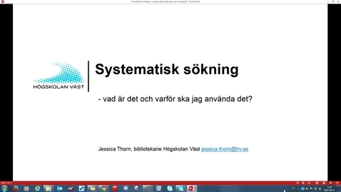 Thumbnail for Systematisk sökning - vad är det?