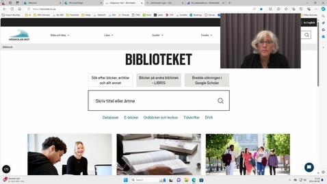 Thumbnail for Bibliotekts webbplats