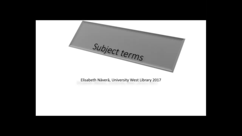 Thumbnail for Subject terms - 2017 Jan 20 11:19:46