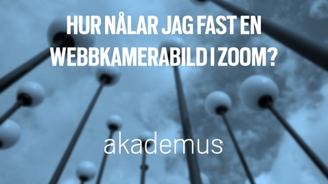Thumbnail for Hur nålar jag fast en webbkamerabild i Zoom?/How do I pin video in Zoom (3:18)