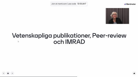 Thumbnail for Vetenskaplig artikel och IMRAD