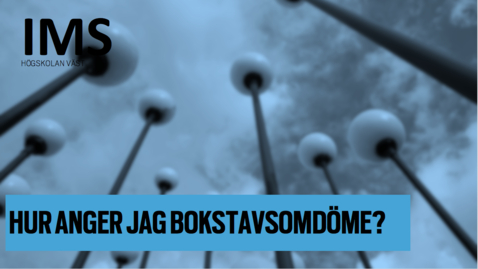 Thumbnail for Hur anger jag bokstavsomdöme?/ How do I assign letter grade?