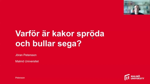 Thumbnail for Kemins princip &quot;lika löser lika&quot; förklarar att kex är spröda och bullar mjuka