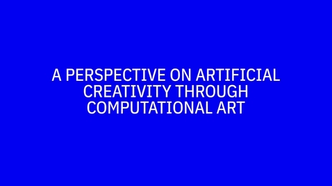 Thumbnail for Spectral and Procedural: A Perspective on Artificial Creativity Through Computational Art | Miguel Carvalhais &amp; Rosemary Lee | Artificial Creativity conference 