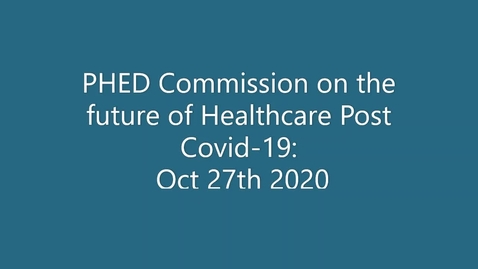 Thumbnail for Session 1 - Ensuring equal access to health: lessons from Covid-19