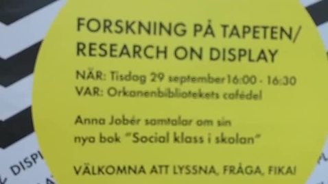 Thumbnail for Forskning på tapeten 29 september 2015