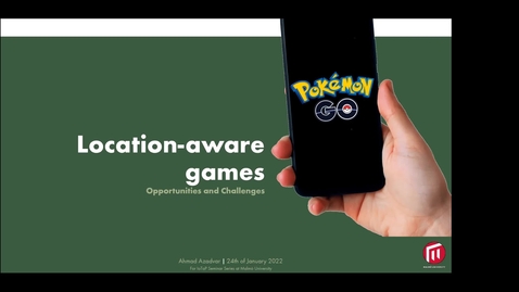 Thumbnail for Location-aware Games: Opportunities and Challenges