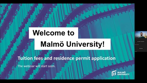 Thumbnail for Webinar about Swedish residence permit application and tuition fees 2023