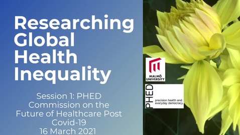 Thumbnail for Session 1 - Researching Global Health Inequality
