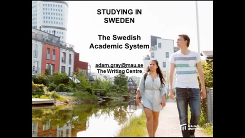 Thumbnail for The Swedish academic system - one