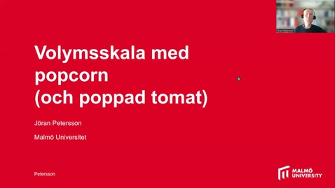 Thumbnail for Upptäck volymsskala genom att poppa popcorn