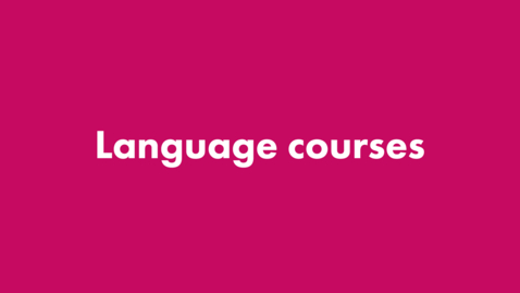 Thumbnail for Language courses
