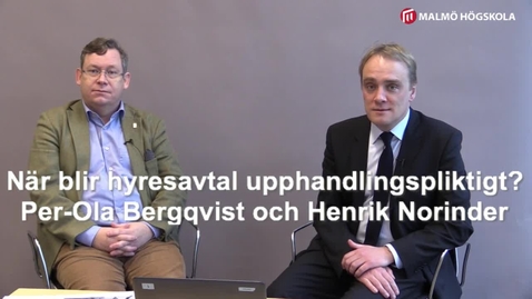 Thumbnail for När blir hyresavtal upphandlingspliktigt?