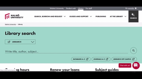 Thumbnail for Searching the library catalogue