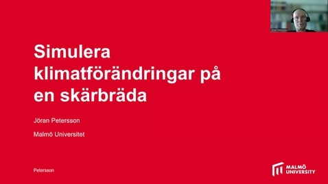 Thumbnail for Att simulera klimatförändringar på en skärbräda