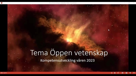 Thumbnail for Kompetensutveckling VT 2023 - Öppen vetenskap