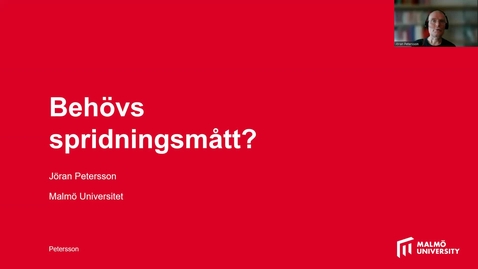 Thumbnail for Varför behövs spridningsmått i statistiken?
