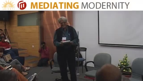 Thumbnail for 2013-01-25 Mediating_Modernity_Q_&amp;_A_Professor_Arjun_Appadurai_with_Professor_Oscar_Hemer_and_Deepak_Srinivasan_The_City_as_a_Media