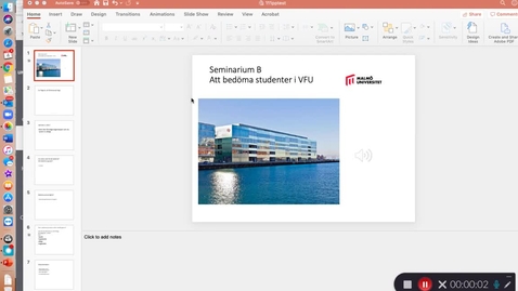 Thumbnail for Infoga ljud i ppt - knappar- April 4th 2020, 8:06:01 pm