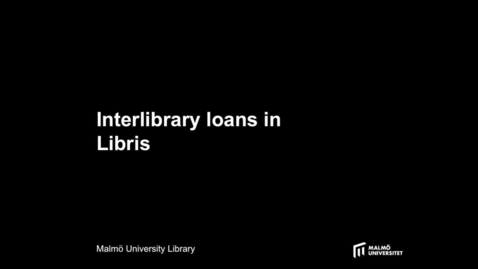 Thumbnail for Interlibrary loans in Libris