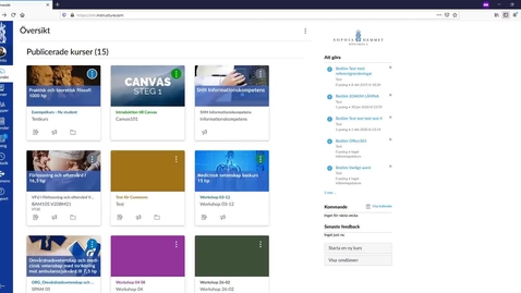 Thumbnail for Canvas studentguide 1.2 Profil, aviseringar och bild