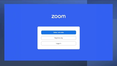 Thumbnail for Zoom - Inloggning på enhet