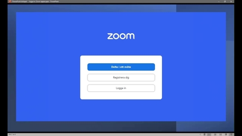 Thumbnail for Zoom - Inloggning på enhet