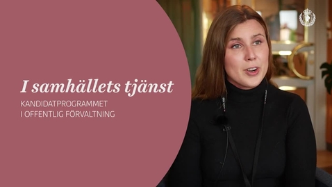 Thumbnail for Kandidatprogram i offentlig förvaltning