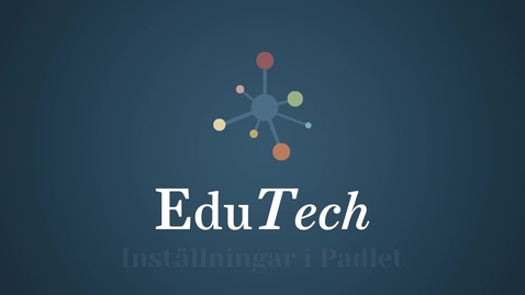 Thumbnail for Inställningar i Padlet