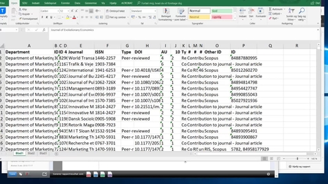 Thumbnail for Practising Explorative Bibliometrics Part 2: Cleaning data in Excel