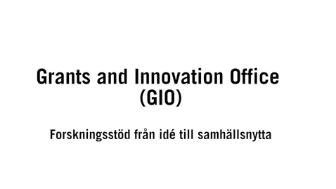 Thumbnail for Grants and Innovation Office (GIO)_SV