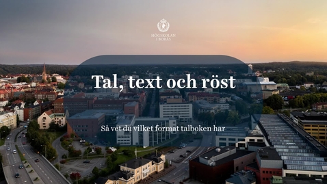 Thumbnail for Legimus - tal, text och röst