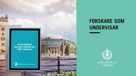 Thumbnail for Forskare som undervisar  - Gustaf Nelhans