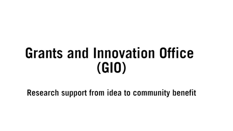 Thumbnail for Grants and Innovation Office (GIO)_ENG