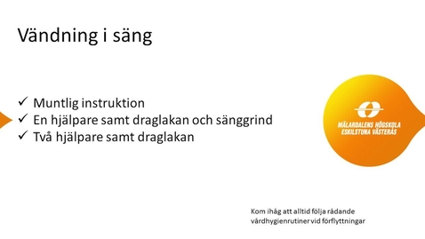 Thumbnail for Vändning i säng