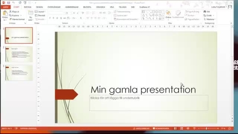 Thumbnail for Skapa ny powerpoint från en gammal