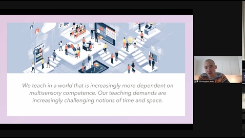 Thumbnail for Christopher Jenks - Cross-modality teaching: The discursive management of multiple learning spaces