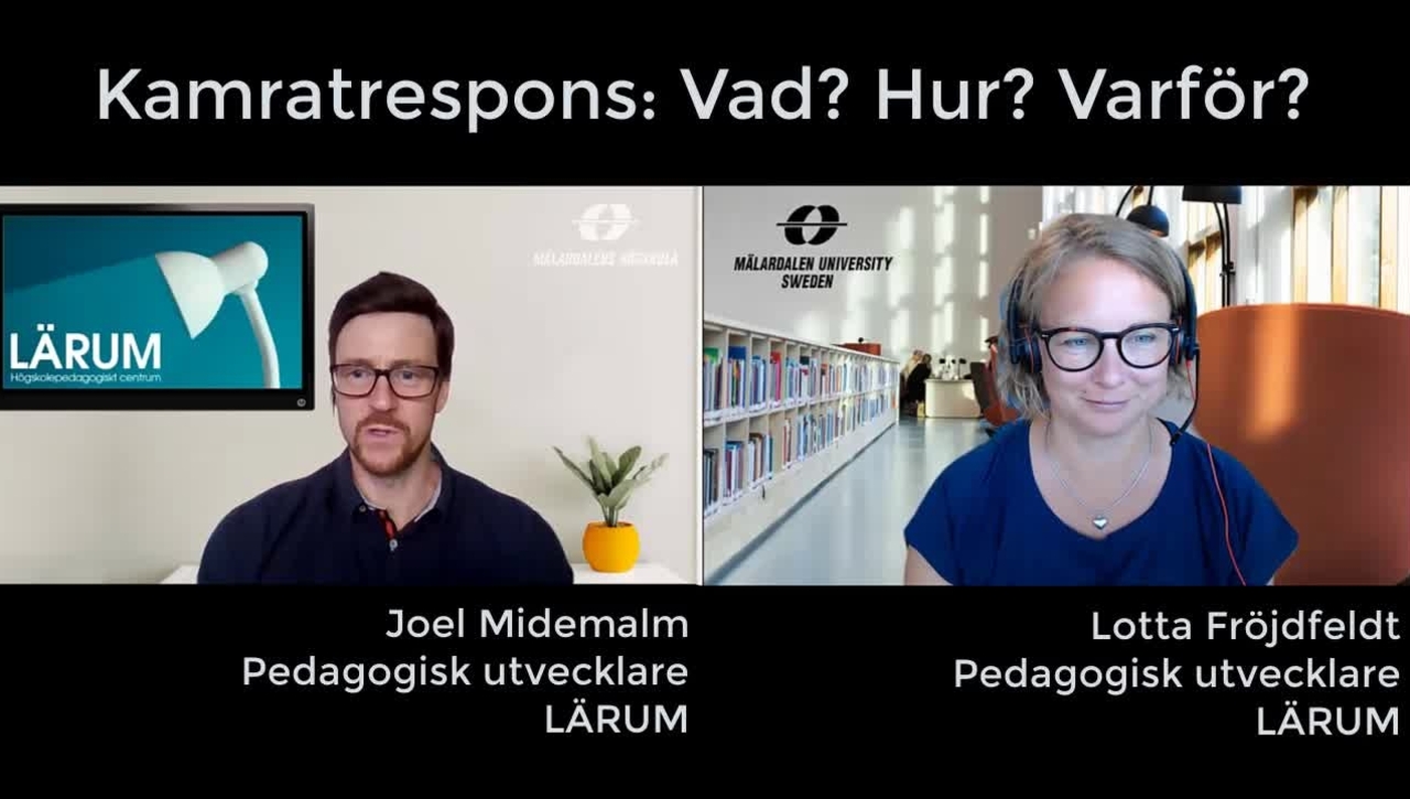 Kamratrespons - Vad? Hur? Varför?