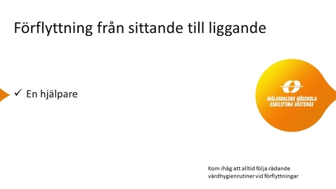 Thumbnail for Från sittande till liggande