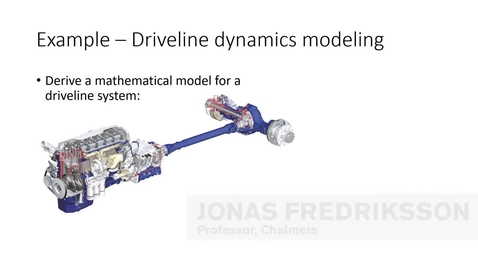 Thumbnail for 2.3.1 Drivetrain modelling