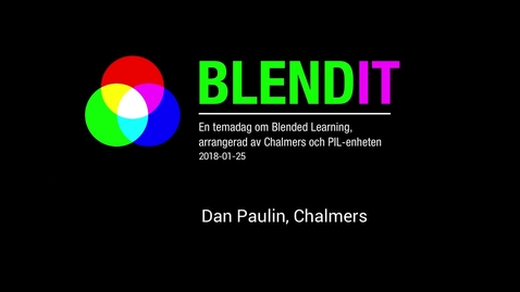 Thumbnail for Dan Paulin, Digital salstentamen - mina reflektioner som examinator