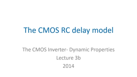 Thumbnail for Lecture 3b on inverter delay-2020