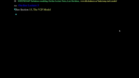 Thumbnail for MTF271 Lecture 5,_V2F and SST models