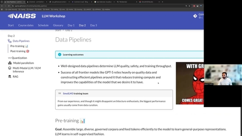 Thumbnail for NAISS LLM Workshop Nov 2025 part 2.1 Data Pipelines