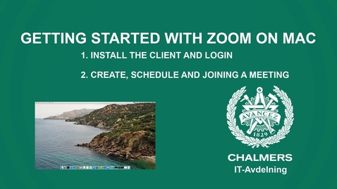 Thumbnail for Getting started with Zoom on Mac