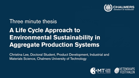 Thumbnail for Christina Lee: 3 minute thesis 2024