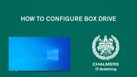 Thumbnail for How to configure Box Drive
