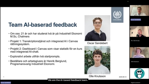 Thumbnail for Team AI-based feedback - Spoken feedback in Canvas