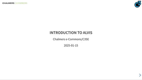 Thumbnail for Introduction to Alvis 20250528
